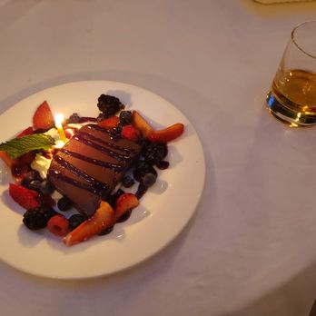 Old Original Bookbinders - Gluten free dessert (with a neat bourbon, to help with digestion of course) - Seafood Near Me - Richmond, Virginia Old Original Bookbinders - Gluten free dessert (with a neat bourbon, to help with digestion of course) - Seafood Near Me - Richmond, Virginia