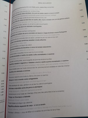 Menu photo 1 Sinal Vermelho Lisbon, 11