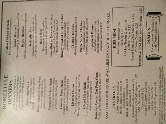 Menu photo 8 The Log Cabin Seneca, PA