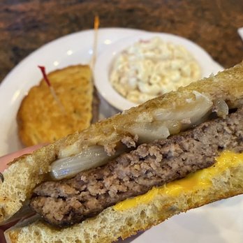 Bob G's Wings and Things - Patty Melt so delicious!! The bread is amazing. I chose macaroni salad side. - Chicken Wings Near Me - Sunrise, Florida Bob G's Wings and Things - Patty Melt so delicious!! The bread is amazing. I chose macaroni salad side. - Chicken Wings Near Me - Sunrise, Florida