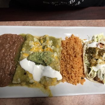 Las Palmas - 3 Combo: 2 chicken enchiladas and a shrimp taco $13.95 - Mexican Near Me - San Dimas, California