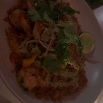 Cavaña - Shrimp and rice (picture blurry but you get the picture ) - Cocktail Bars Near Me - San Francisco, California Cavaña - Shrimp and rice (picture blurry but you get the picture ) - Cocktail Bars Near Me - San Francisco, California