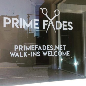 Prime Fades - Front window. They allow you to book appointments online or just walk in - Barbers Near Me - Everett, Washington