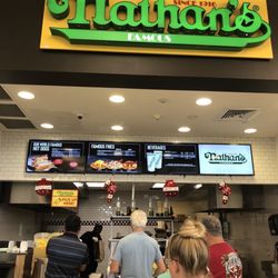 Nathan's Famous Hot Dogs - Waiting in line...