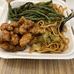 Green beans Orange chicken Chow mein Green beans Orange chicken Chow mein