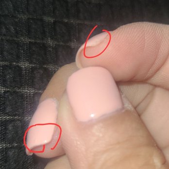 Azusa Nail Bar - Peeling mins later leaving shop and bubbles - Nail Salons Near Me - West Covina, California