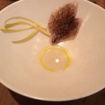 Smyth - Pickled shima aji and leek with rhubarb root - New American Near Me - Chicago, Illinois