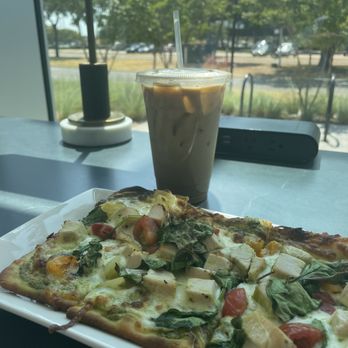 Nehemiah Coffee Co - margherita flatbread + dirty chai - Coffee & Tea Near Me - Arlington, Texas Nehemiah Coffee Co - margherita flatbread + dirty chai - Coffee & Tea Near Me - Arlington, Texas