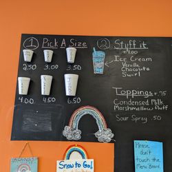 Rainbow Sno-Cones - Sizes