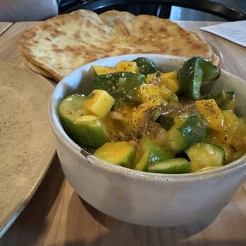 Canje - Mango and Cucumber Salad- bright and light dish to balance out some of the heavier dishes we ordered. - Caribbean Near Me - Austin, Texas
