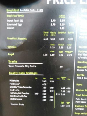 Menu photo 5 Wawa Jacksonville, FL