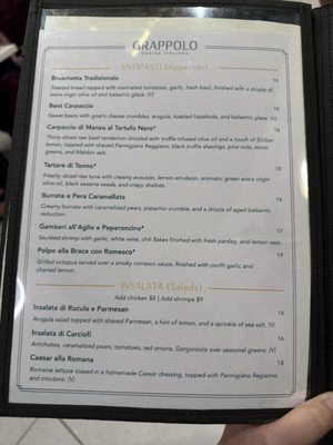 Menu photo 2 Grappolo Cucina Italiana Winter Park, FL Menu photo 2 Grappolo Cucina Italiana Winter Park, FL