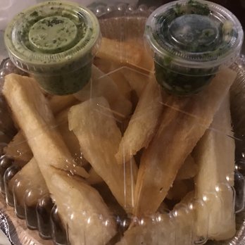 Chellas Arepa Kitchen - Yucca fries were a bit dry. Those green sauces are to die for though! - Venezuelan Near Me - Lancaster, Pennsylvania Chellas Arepa Kitchen - Yucca fries were a bit dry. Those green sauces are to die for though! - Venezuelan Near Me - Lancaster, Pennsylvania
