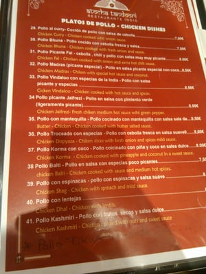Menu photo 5 Atocha Tandoori Madrid, M