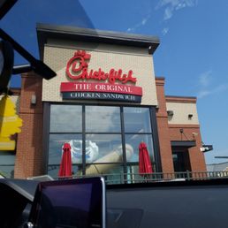 Me, waiting for my delicious Chik fil a meal!