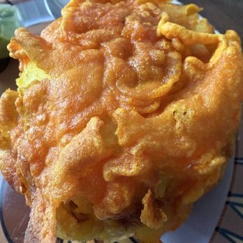 Rikuras Latinas - Papas rellena with chicken - Colombian Near Me - Bogota, New Jersey Rikuras Latinas - Papas rellena with chicken - Colombian Near Me - Bogota, New Jersey