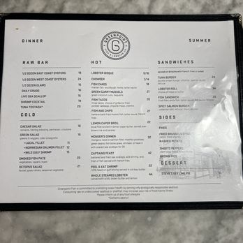 Greenpoint Fish & Lobster - Menu 2023 - Seafood Near Me - Brooklyn, New York
