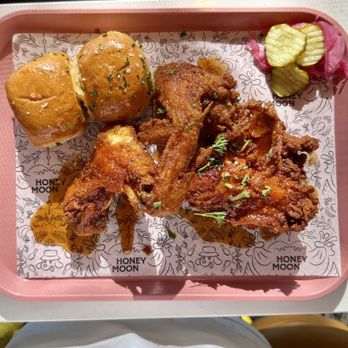 Honeymoon Chicken - 3 Pieces of Chicken Signature Hot Honey dipped - Chicken Shop Near Me - Washington, DC, District of Columbia Honeymoon Chicken - 3 Pieces of Chicken Signature Hot Honey dipped - Chicken Shop Near Me - Washington, DC, District of Columbia