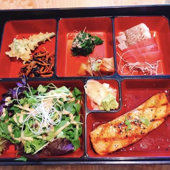 Sushi Ran - Salmon bento box lunch. - Sushi Bars Near Me - Sausalito, California Sushi Ran - Salmon bento box lunch. - Sushi Bars Near Me - Sausalito, California