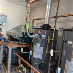 Mac Plumbing  - New bank of 100 gallon water heaters and new copper water piping!