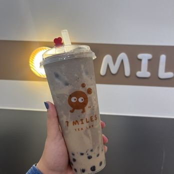 7 Miles Tea Lab - Oreo Milk Tea Slush - Bubble Tea Near Me - Artesia, California