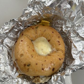 Benevolent Coffee Cart - Egg and cheese jalapeño bagel - Coffee & Tea Near Me - Portland, Oregon