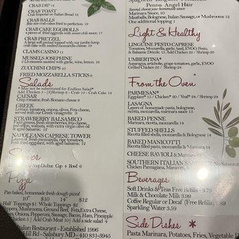 Fratelli's Italian Restaurant - Menu - Italian Near Me - Salisbury, Maryland Fratelli's Italian Restaurant - Menu - Italian Near Me - Salisbury, Maryland