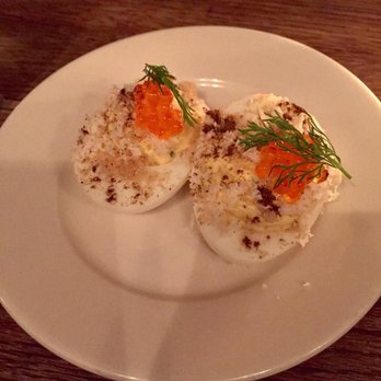 Fedora - Deviled egg and caviar - New American Near Me - New York, New York Fedora - Deviled egg and caviar - New American Near Me - New York, New York