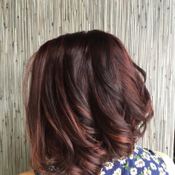 Salon Technique - Ruby red highlights ! - Hair Salons Near Me - Fullerton, California Salon Technique - Ruby red highlights ! - Hair Salons Near Me - Fullerton, California