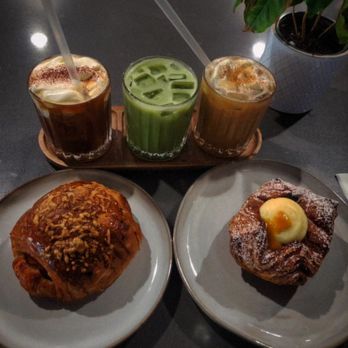 Ape Coffee - Ham and cheese croissant and passion fruit Kouign-amann!! - Coffee & Tea Near Me - Orange, California Ape Coffee - Ham and cheese croissant and passion fruit Kouign-amann!! - Coffee & Tea Near Me - Orange, California