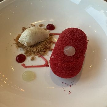 Caracol - Lychee and raspberry dessert (4th) - Seafood Near Me - Houston, Texas Caracol - Lychee and raspberry dessert (4th) - Seafood Near Me - Houston, Texas