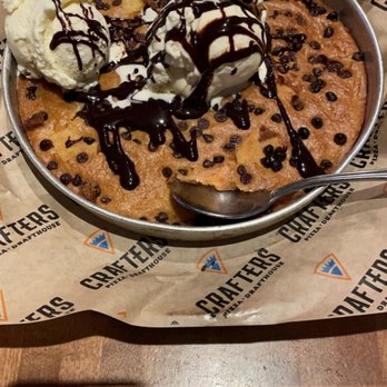 Crafters Pizza and Drafthouse - This cookie and ice cream was so good and hit the spot! - Pizza Near Me - Carmel, Indiana