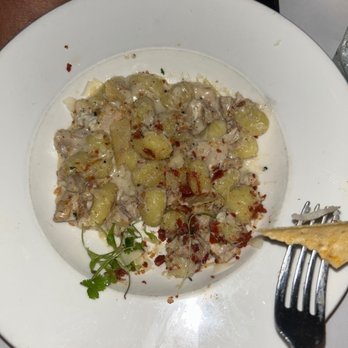 Glass & Vine - Chicken and Black Truffle Gnocchi - New American Near Me - Miami, Florida