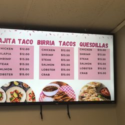 Cajun Cocina Seafood & Wings - Taco Menu