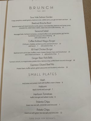 Menu photo 4 Industry Beans Newstead, QLD