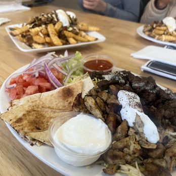 Shawarma Azmi - Beef and chicken Mix Plate - Halal Near Me - San Francisco, California Shawarma Azmi - Beef and chicken Mix Plate - Halal Near Me - San Francisco, California