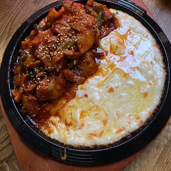 Hanshin Pocha - BBQ pork with cheese - Korean Near Me - Oakland, California Hanshin Pocha - BBQ pork with cheese - Korean Near Me - Oakland, California