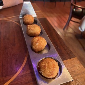 Cafe Sevilla - Croquettes (ham and jalapeño?) - Spanish Near Me - San Diego, California Cafe Sevilla - Croquettes (ham and jalapeño?) - Spanish Near Me - San Diego, California