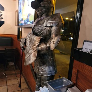 The Kingsman Restaurant - a statue of a knight - American Near Me - Cayce, South Carolina The Kingsman Restaurant - a statue of a knight - American Near Me - Cayce, South Carolina