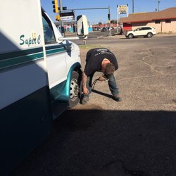 Quality Lube & Tire - Roy was making sure all tires were properly inflated and good to go