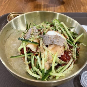 Yoo’s Place - spicy cold noodles with raw fish - Korean Near Me - Westminster, California