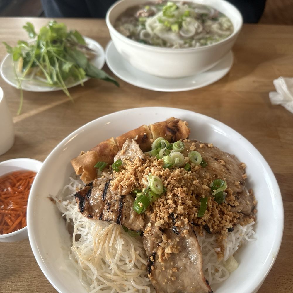 Pagolac - 57. Grilled Pork and Spring Roll with Rice Vermicelli - Chinese Near Me - Edmonton, Alberta Pagolac - 57. Grilled Pork and Spring Roll with Rice Vermicelli - Chinese Near Me - Edmonton, Alberta