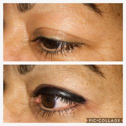 Thick eyeliner