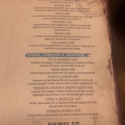 La Hacienda - Menu