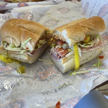 Jersey Mike's Subs - This is how the sandwich looked as soon as I opened it. Oil and stuff everywhere! A mess. - Fast Food Near Me - Corpus Christi, Texas