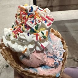 Cotton Candy with whip cream