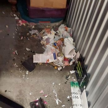Public Storage - Debris the rat left in the bottom of my locker - Self Storage Near Me - Pompano Beach, Florida