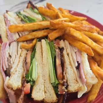 Mandy's Breakfast House - Club sandwich and fries - Breakfast & Brunch Near Me - Sonora, California