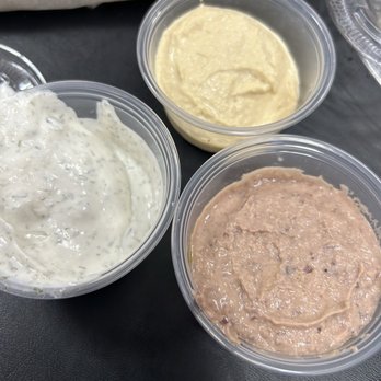 The Hummus Republic - Tzatziki tahini dressing and kalamata love hummia - Mediterranean Near Me - Jacksonville, North Carolina