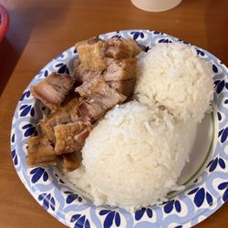 Edna's Filipino Cuisine - Lechon with rice